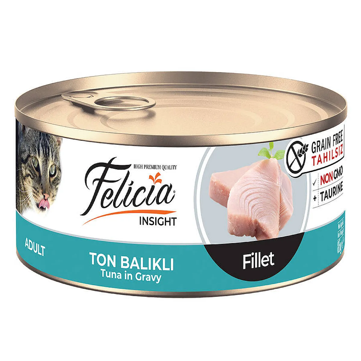 Felicia Tahılsız Ton Balıklı Fileto Kedi Konservesi 85 g