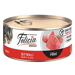 Felicia Tahılsız Biftekli Fileto Kedi Konservesi 85 g - 1