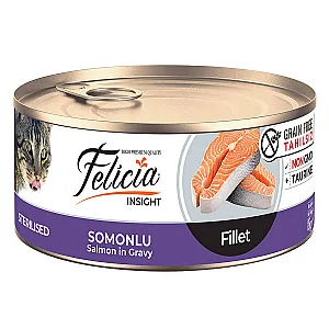 Felicia Tahılsız Somonlu Fileto Kısırlaştırılmış Kedi Konservesi 85 g - 1