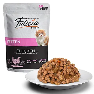 Felicia Tahılsız Tavuklu Yavru Kedi Pouch Yaş Mama 85 g - 1