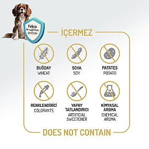 Felicia Hipoalerjenik Somonlu Düşük Tahıllı Orta ve Büyük Irk Yetişkin Köpek Maması 6 kg (2x3 kg) - 4