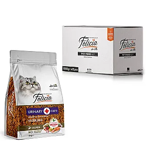 Felicia Hipoalerjenik Üriner Sağlığı İçin Somonlu Düşük Tahıllı Kısırlaştırılmış Kedi Maması 1 kg - 1