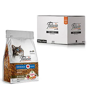Felicia Hipoalerjenik Somonlu Düşük Tahıllı Yetişkin Kedi Maması 1 kg - 1