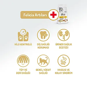 Felicia Hipoalerjenik Tavuklu Düşük Tahıllı Kısırlaştırılmış Kedi Maması 12 kg - 2
