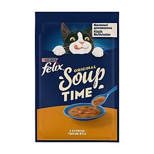 Felix Original Soup Time Tavuk Etli Kedi Çorbası 48 g - 1