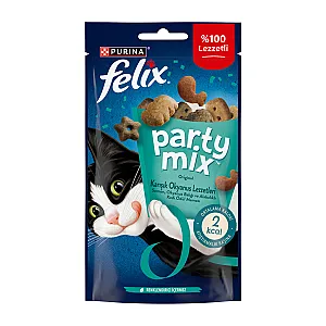 Felix Party Mix Original Karışık Okyanus Lezzetleri Kedi Ödül Maması 60 g - 1
