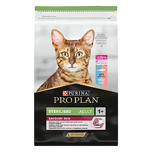 Pro Plan Savoury Duo Morina ve Okyanus Balıklı Kısırlaştırılmış Kedi Maması 10 kg - 2