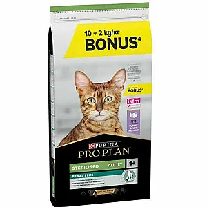 Pro Plan Sterilised Renal Plus Hindili Kısırlaştırılmış Yetişkin Kuru Kedi Maması 10+2 kg - 1