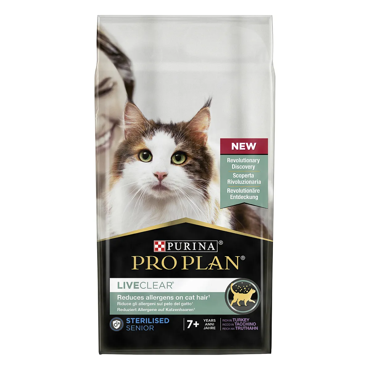 Pro Plan LiveClear 7+ Hindili Alerjen Azaltan Kısırlaştırılmış Yaşlı Kedi Maması 1.4 kg