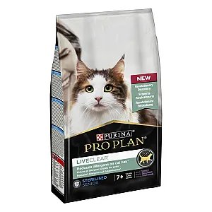 Pro Plan LiveClear 7+ Hindili Alerjen Azaltan Kısırlaştırılmış Yaşlı Kedi Maması 1.4 kg - 2