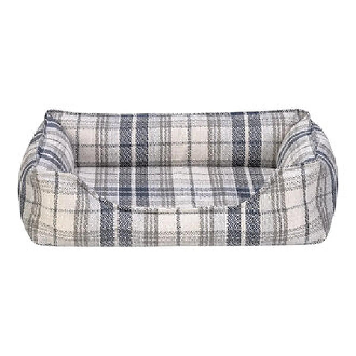 Pet Comfort Delta Lacivert Kareli Kedi-Köpek Yatağı XS