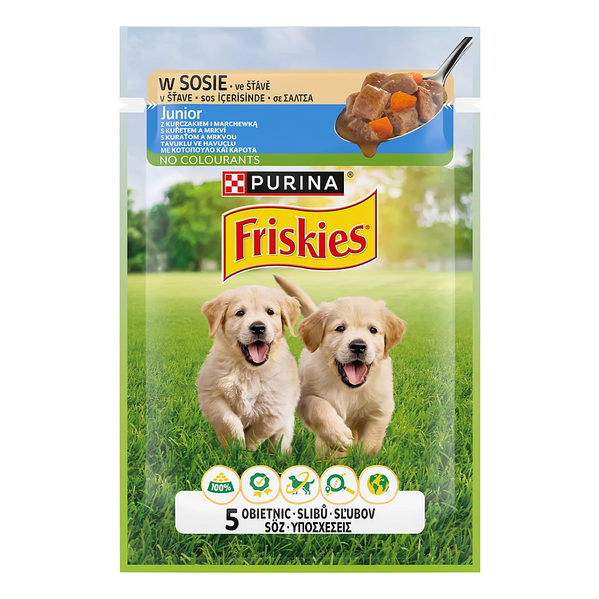 Friskies Junior Sos İçinde Tavuklu ve Havuçlu Yavru Köpek Konservesi 85 g