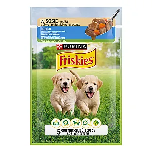Friskies Junior Sos İçinde Tavuklu ve Havuçlu Yavru Köpek Konservesi 85 g - 1