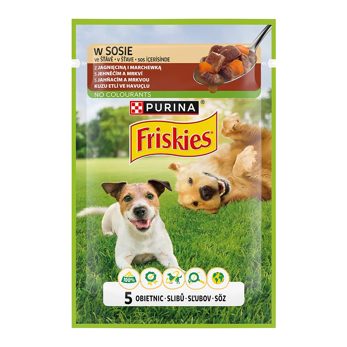 Friskies Sos İçinde Kuzu Etli ve Havuçlu Yetişkin Köpek Konservesi 85 g