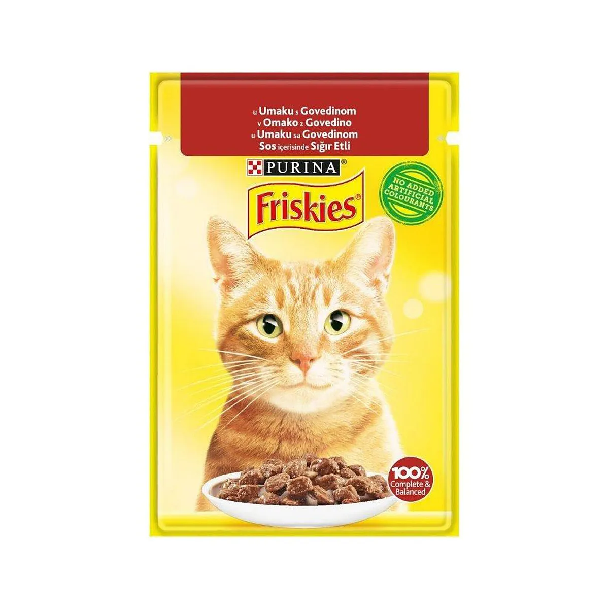 Friskies Sos İçinde Sığır Etli Yetişkin Kedi Konservesi 85 g