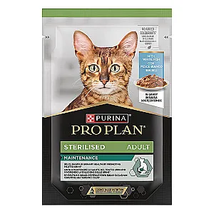 Pro Plan Sos İçinde Beyaz Balıklı Kısırlaştırılmış Kedi Konservesi 85 g - 1
