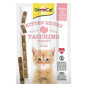 GimCat Sticks Kitten Hindili Yavru Kedi Ödül Çubuğu 9 g (3 Adet) - 1
