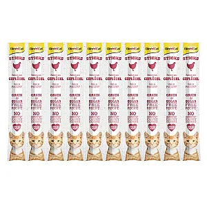GimCat Sticks Kümes Hayvanı Etli Kedi Ödül Çubuğu 50 g (10 Adet) - 1
