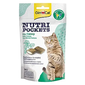 GimCat Nutri Pockets Kedi Otu ve Multivitaminli Kedi Ödül Maması 60 g - 1