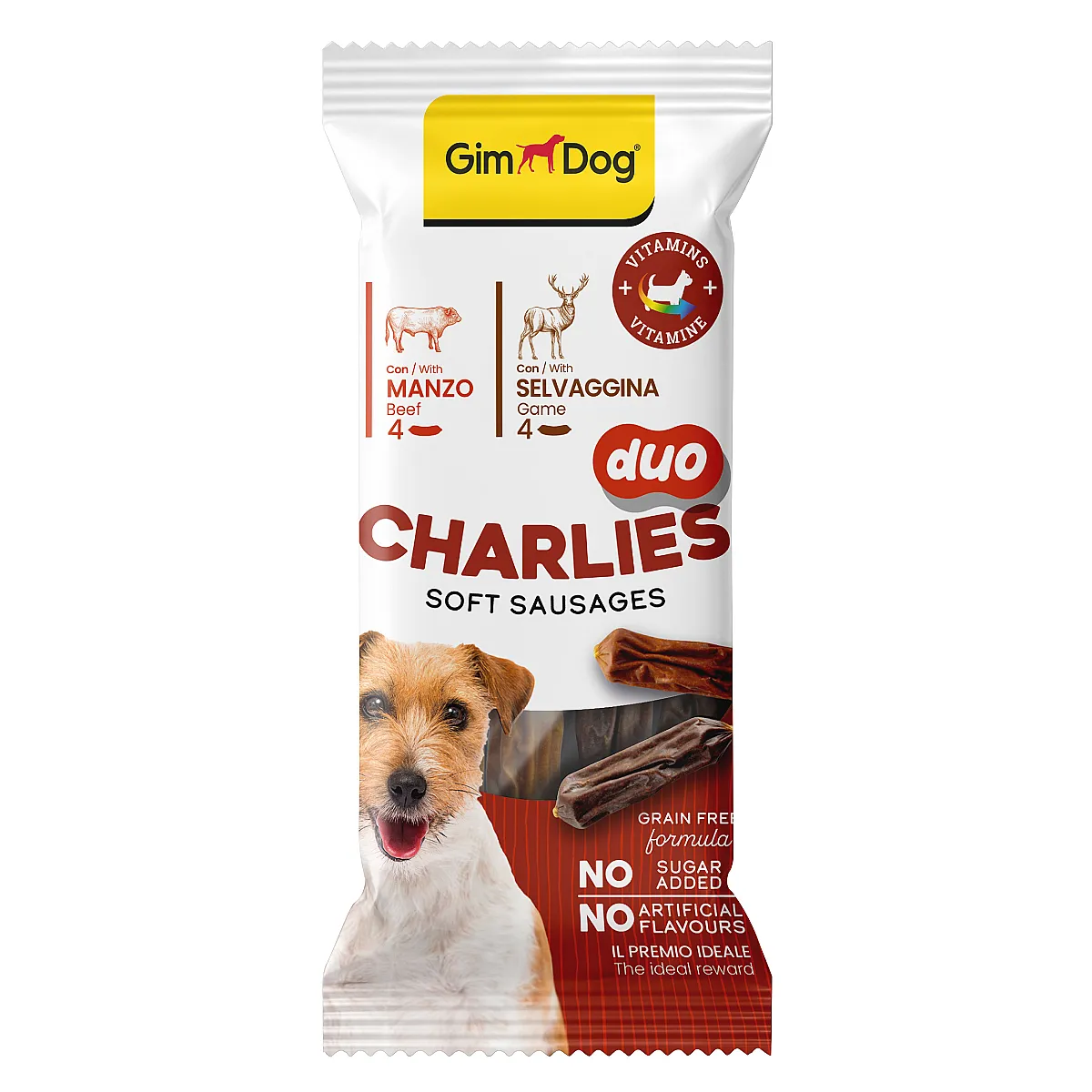 GimDog Charlies Duo Sığır ve Av Etli Köpek Ödülü 60 g