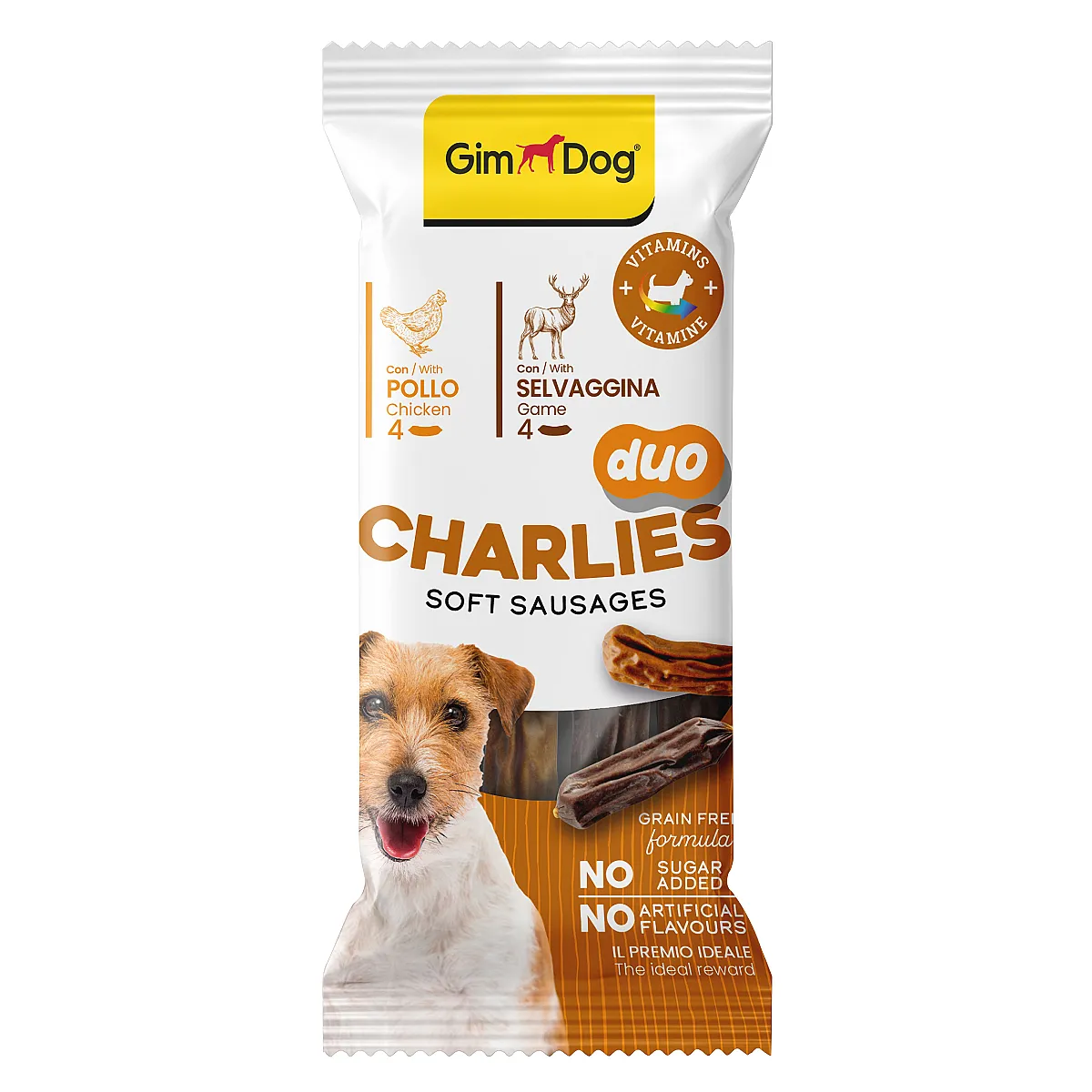 GimDog Charlies Duo Tavuk ve Av Etli Köpek Ödülü 60 g