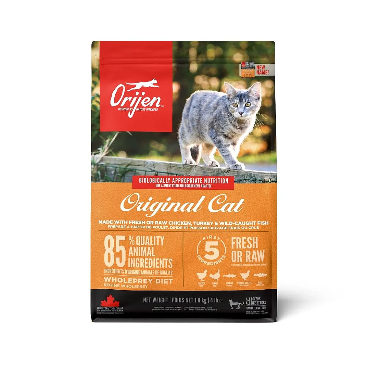 Orijen Original Cat 1.8 kg tahılsız kedi maması paketi