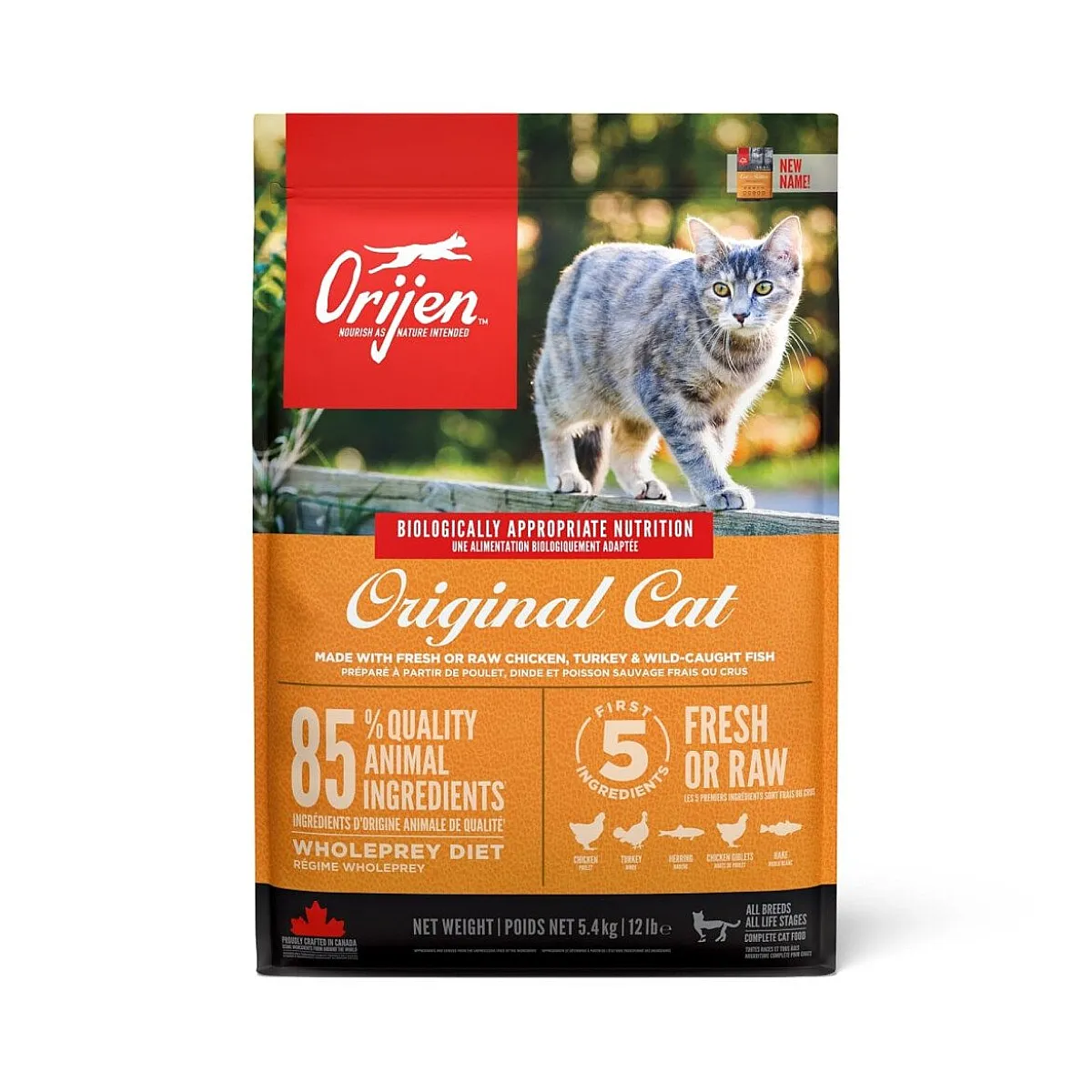 Orijen Original Cat 5.4 kg tahılsız kedi maması paketi