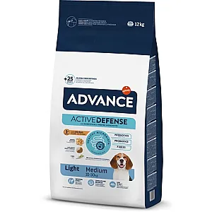 Advance Active Defense Medium Light Yetişkin Köpek Maması 12 Kg