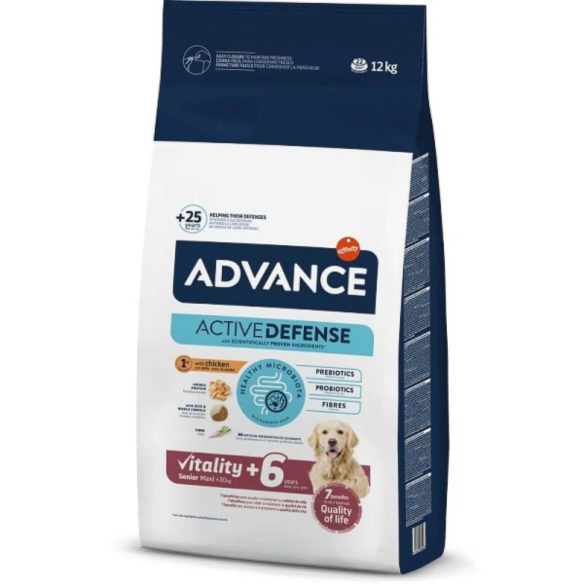 Advance Active Defense Maxi Senior +6 Vitality Büyük Irk Yaşlı Köpek Maması 12 Kg
