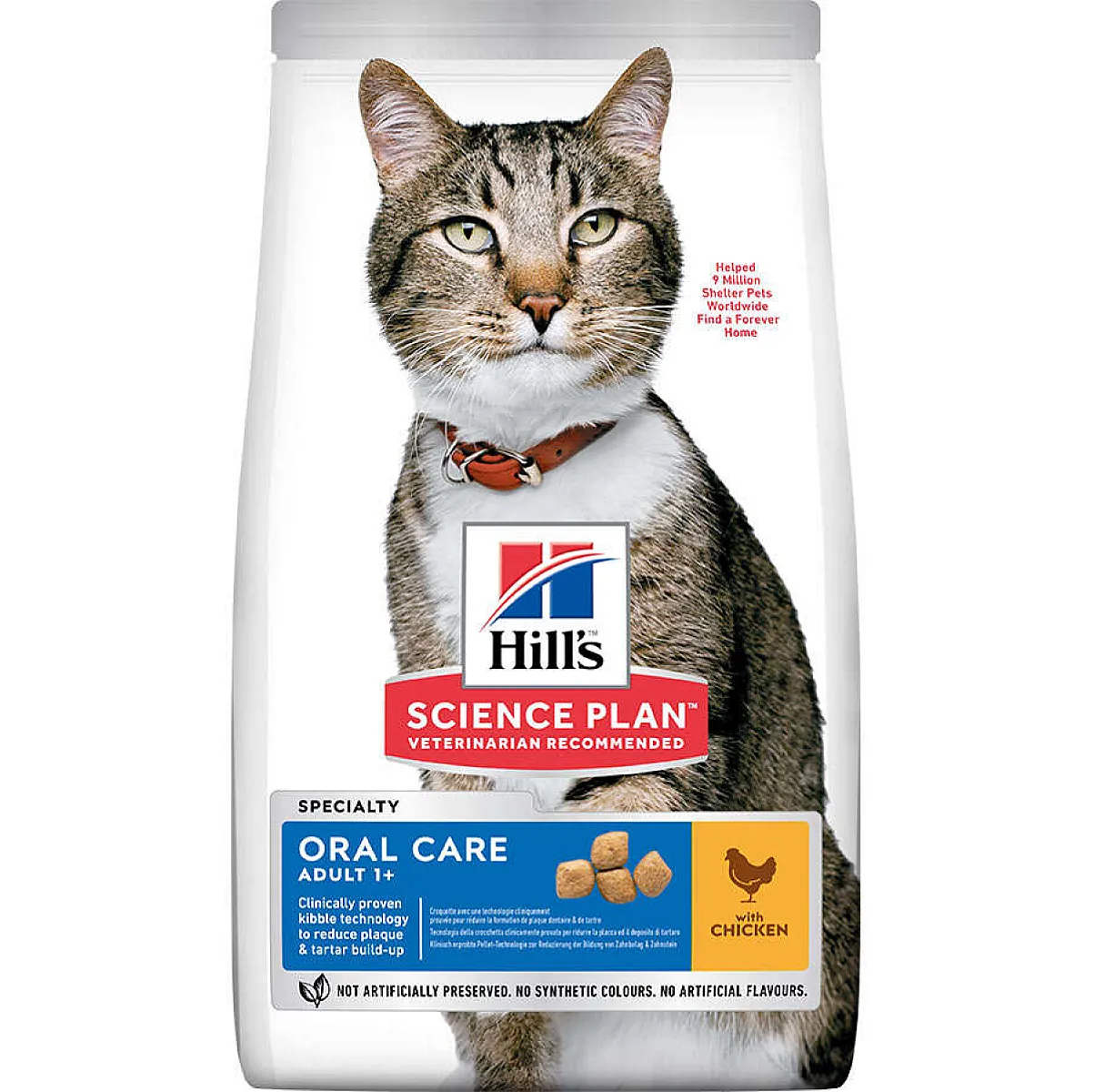 Hill's Science Plan Oral Care Tavuklu Ağız ve Diş Sağlığı Kedi Maması 1,5 kg