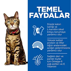 Hill's Science Plan Light Tavuklu Diyet Kedi Maması - 4