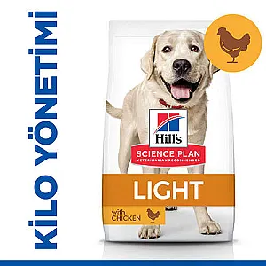 Hill's Science Plan Light Large Breed Tavuklu Büyük Irk Diyet Köpek Maması 14 kg - 2