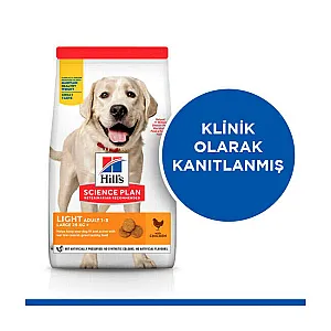 Hill's Science Plan Light Large Breed Tavuklu Büyük Irk Diyet Köpek Maması 14 kg - 4