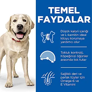 Hill's Science Plan Light Large Breed Tavuklu Büyük Irk Diyet Köpek Maması 14 kg - 5