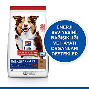 Hill's Science Plan Mature Adult 7+ Medium Kuzulu Yaşlı Köpek Maması - 4
