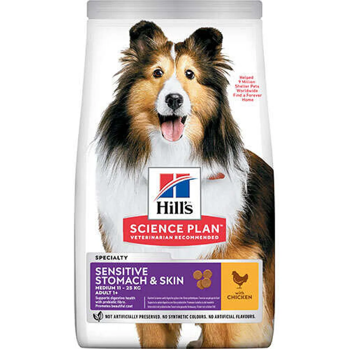 Hill's Science Plan Sensitive Stomach & Skin Medium Tavuklu Köpek Maması