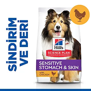 Hill's Science Plan Sensitive Stomach & Skin Medium Tavuklu Köpek Maması - 2