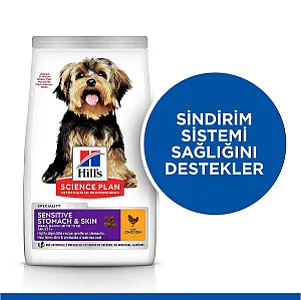 Hill's Science Plan Small & Mini Sensitive Stomach & Skin Tavuklu Köpek Maması 1,5 kg - 2