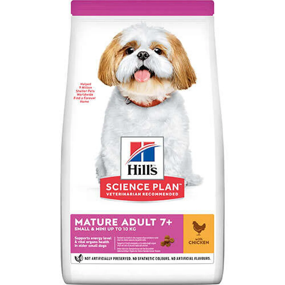 Hill's Science Plan Small & Mini Mature Adult 7+ Tavuklu Yaşlı Köpek Maması 1,5 kg