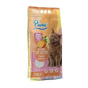 Prime İnce Taneli Portakal Kokulu Bentonit Kedi Kumu 10 L - 1