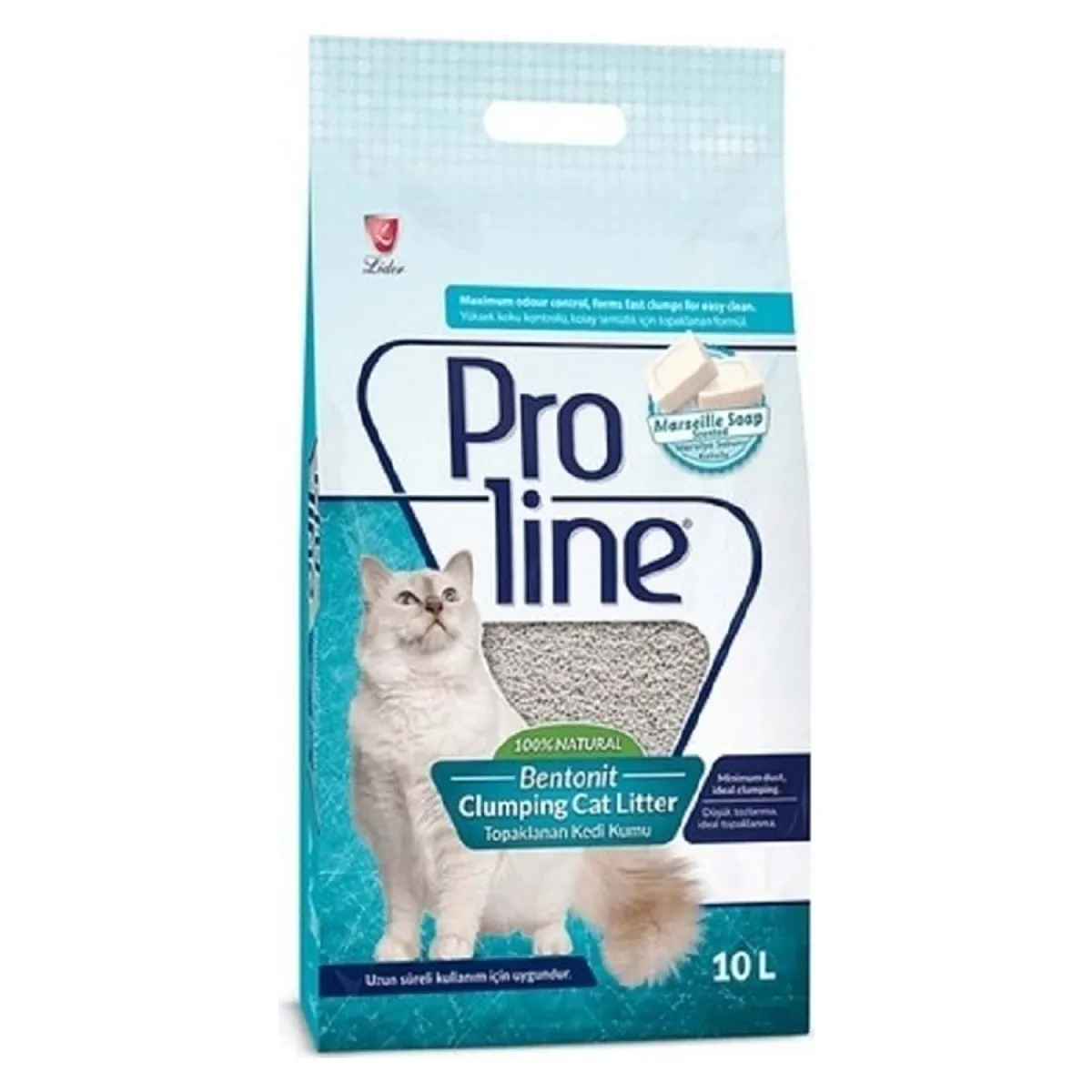 Proline Marsilya Sabunu Kokulu Bentonit Kedi Kumu 10 L