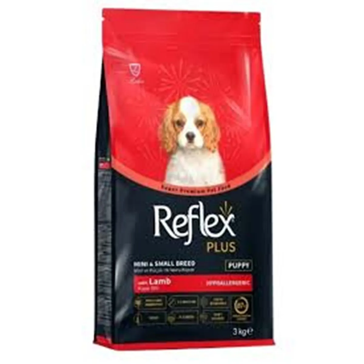 Reflex Plus Kuzu Etli Mini ve Küçük Irk Yavru Köpek Maması 3 kg
