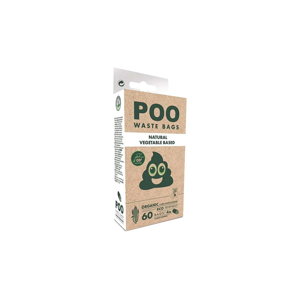 M-Pets Poo Kokusuz Dışkı Poşeti 4x15 Yaprak