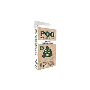 M-Pets Poo Kokusuz Dışkı Poşeti 4x15 Yaprak