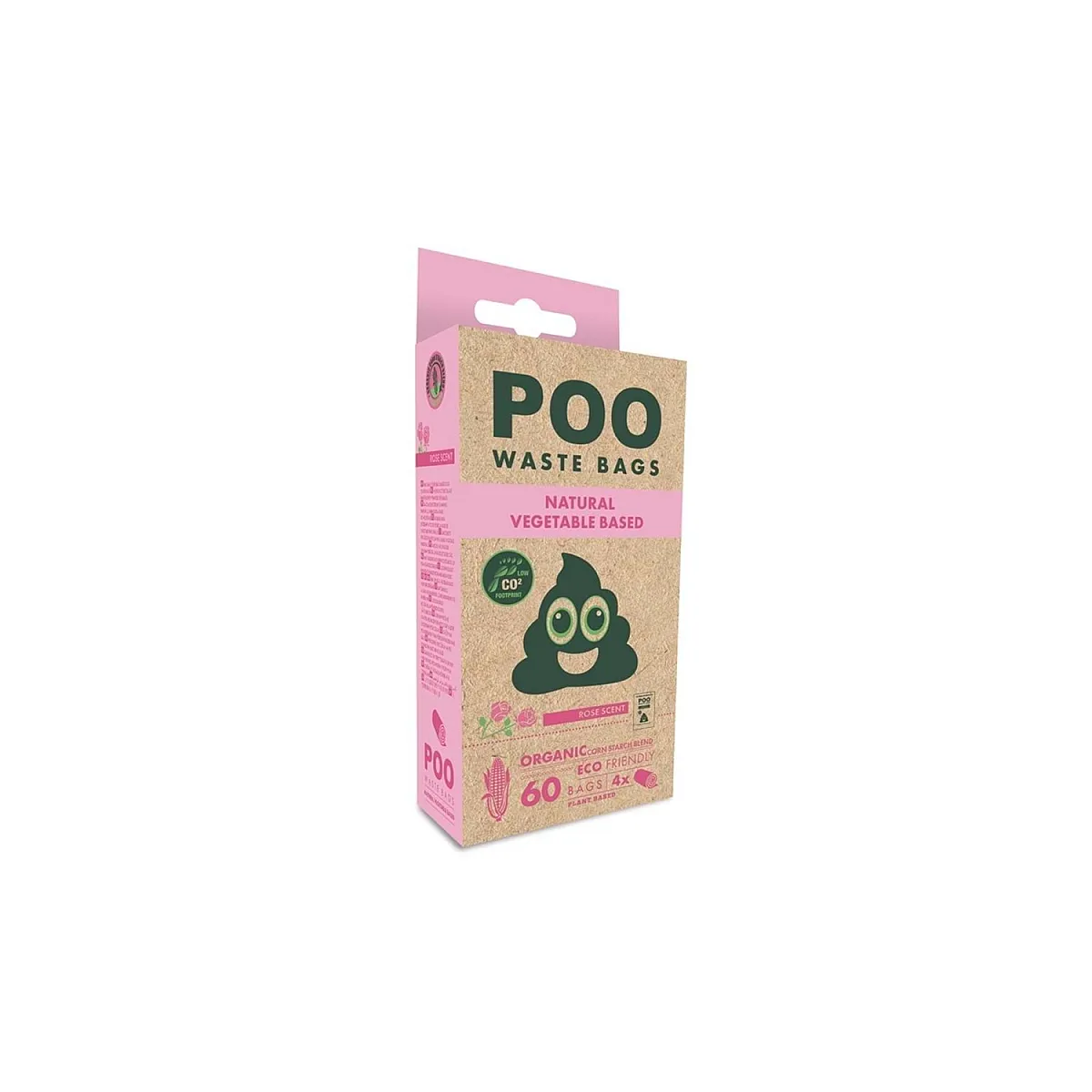 M-Pets Poo Gül Kokulu Dışkı Poşeti 4x15 Yaprak