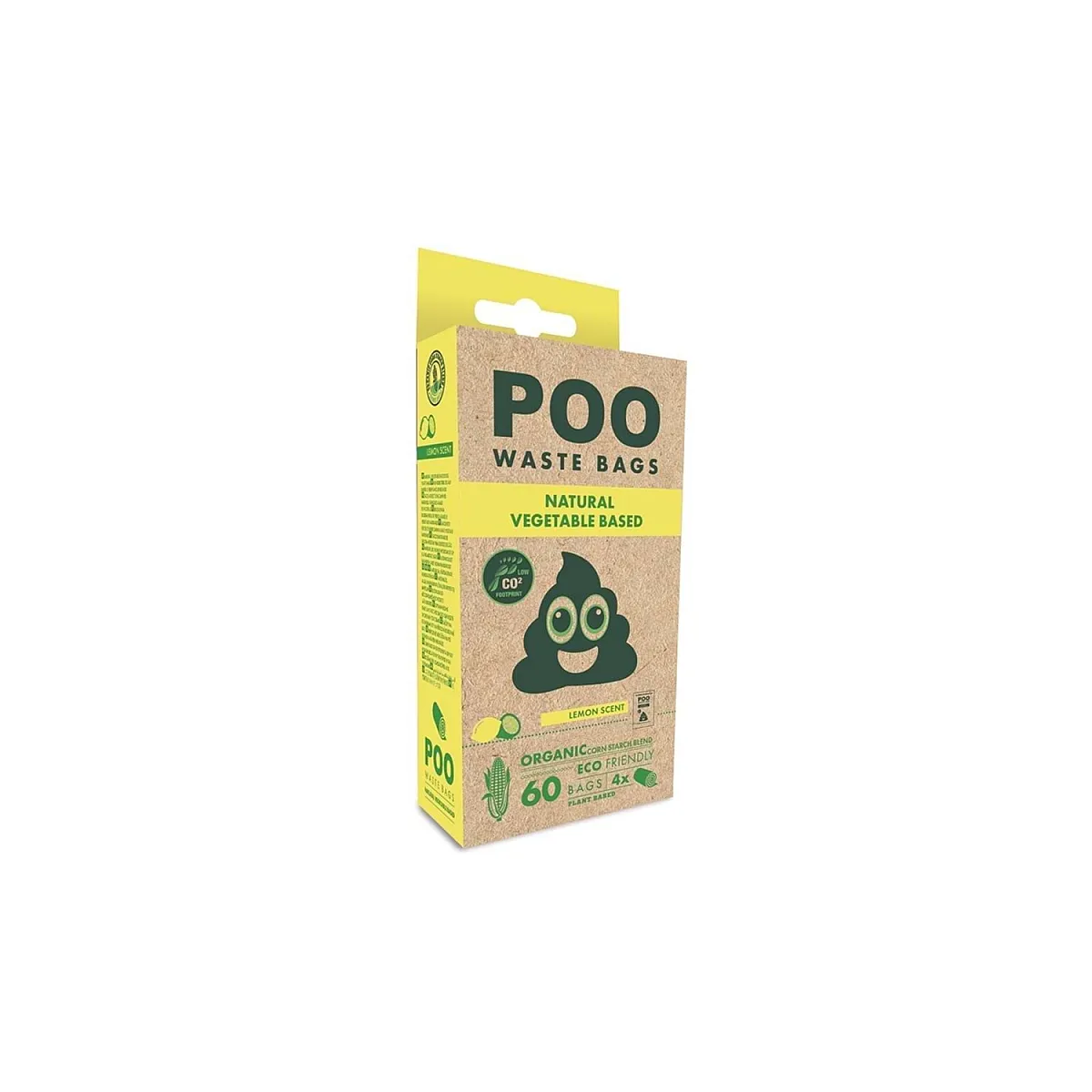 M-Pets Poo Limon Kokulu Dışkı Poşeti 4x15 Yaprak