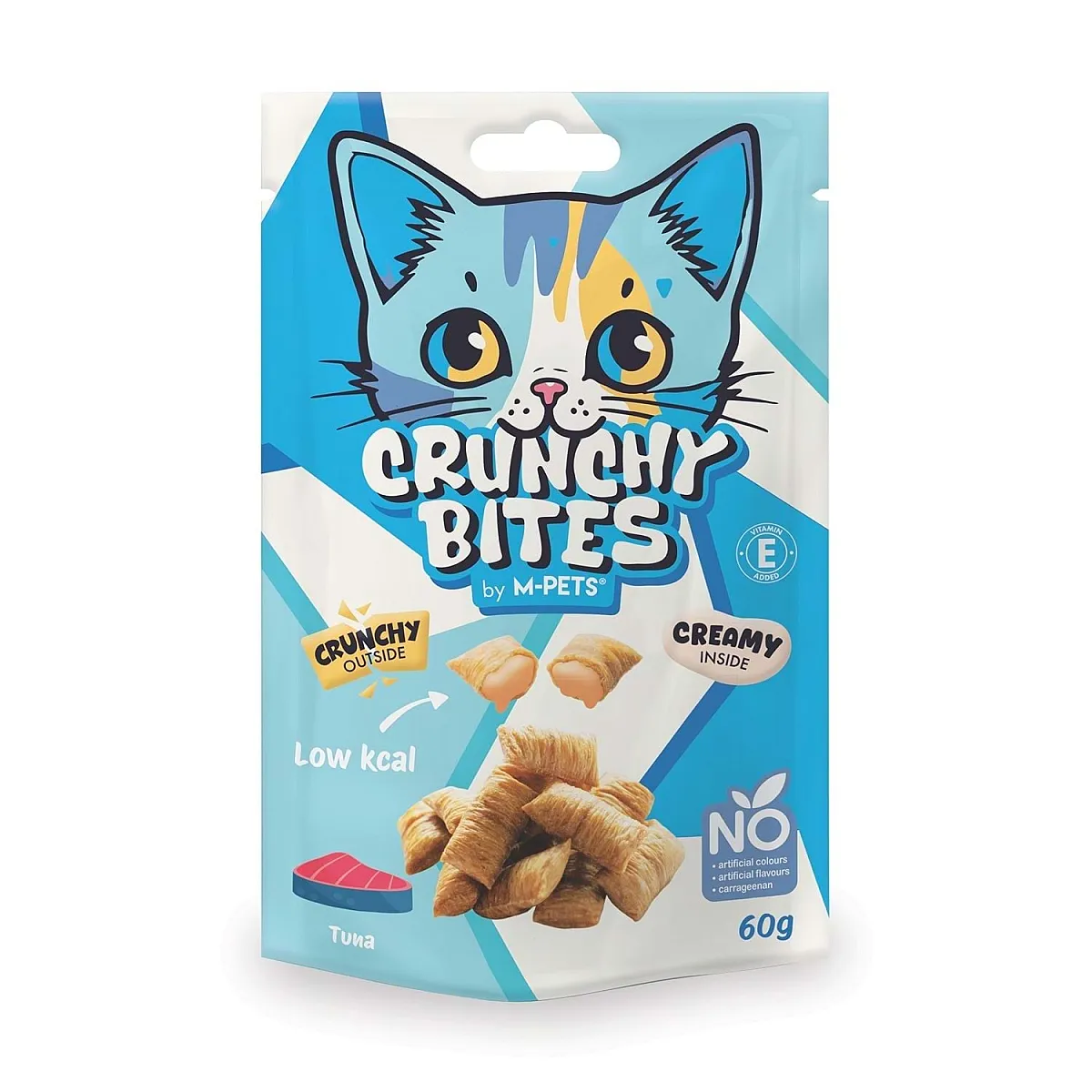 M-Pets Crunchy Bites Ton Balıklı Kedi Ödülü 60 g