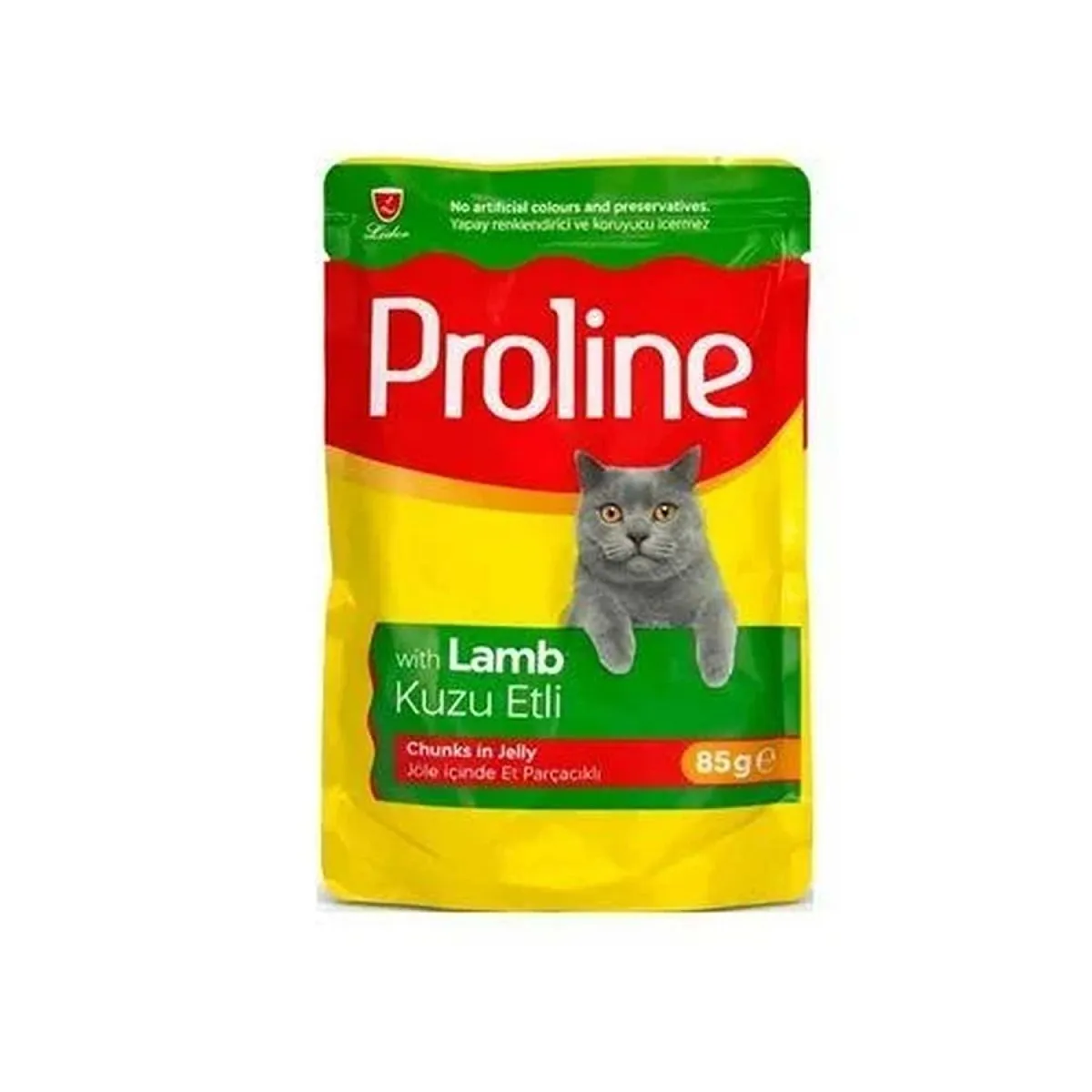 Proline Pouch Jöle İçinde Et Parçacıklı Kuzu Etli Yetişkin Kedi Maması 85 g