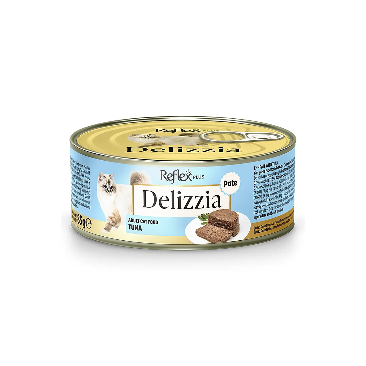 Reflex Plus Delizzia Kıyılmış Ton Balıklı Yetişkin Kedi Maması 85 g