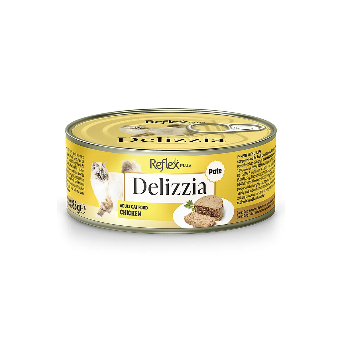Reflex Plus Delizzia Kıyılmış Tavuklu Yetişkin Kedi Maması 85 g